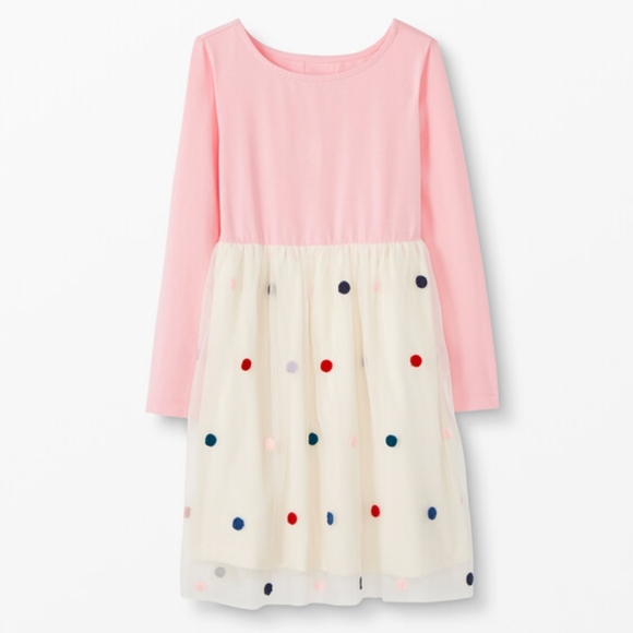 Hanna Andersson Other - Hanna Andersson Sprinkle Dress In Soft Tulle Happy Pink | Size 6-7